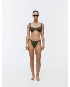 Balconette Bikini Top Beige/brown