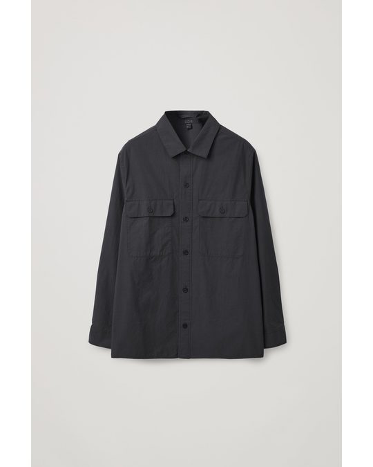 COS Relaxed-fit Overshirt Black