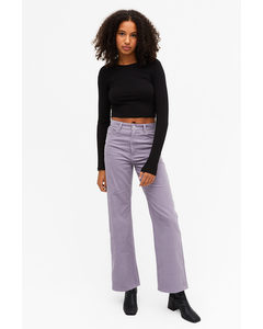 Yoko Corduroy Trousers Dusty Lilac