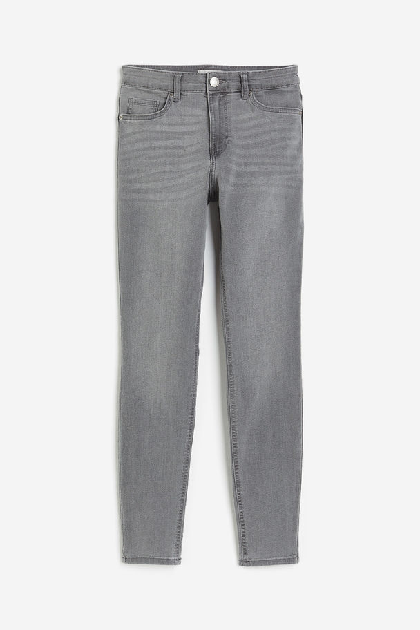 H&M Skinny Regular Jeans Denimgrijs