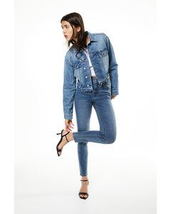 Skinny Regular Jeans Denimblau