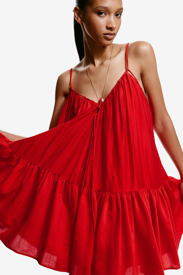 H&M A-line Dress Bright Red