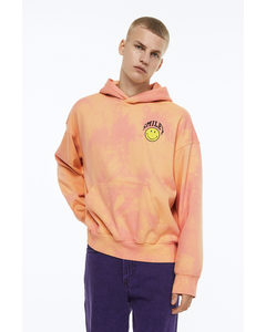 Oversized Fit Printed Hoodie Yellow/smiley®