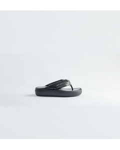 Laguna Quilted Thong Sandals Black