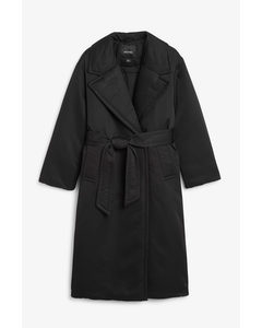 Oversized Padded Coat Black