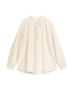 Airy Lyocell Blouse Off White