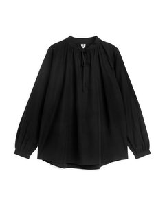 Airy Lyocell Blouse Black