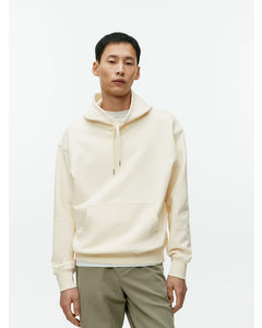 Relaxed Hoodie Off White