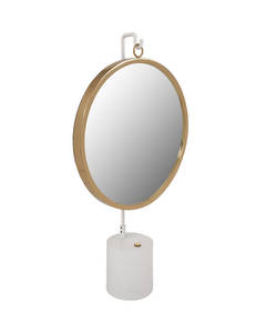 Table Mirror Eleganca 325 white / gold