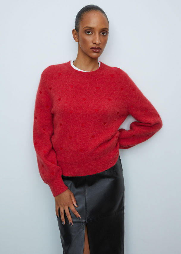 & Other Stories Knitted Jumper Red