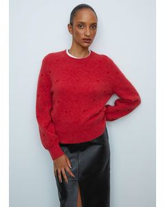 Knitted Jumper Red