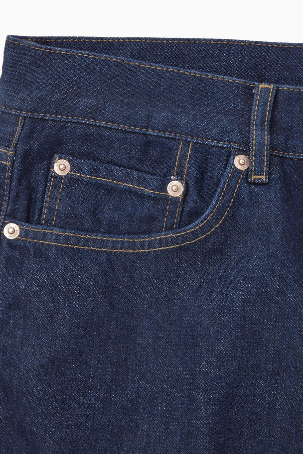 COS Skim Jeans - Straight/cropped Dark Blue