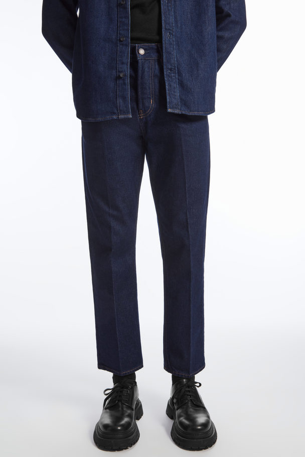 COS Skim Jeans - Straight/cropped Dark Blue