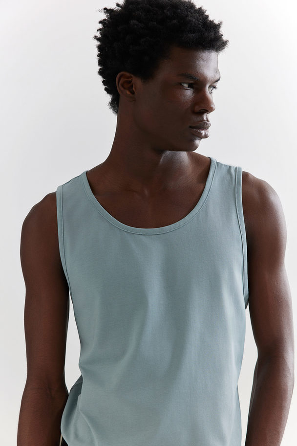 H&M Tanktop - Regular Fit Turkoois