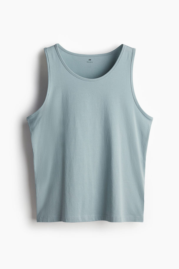 H&M Tanktop - Regular Fit Turkoois