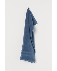 Håndklæde I Bomuld Blå