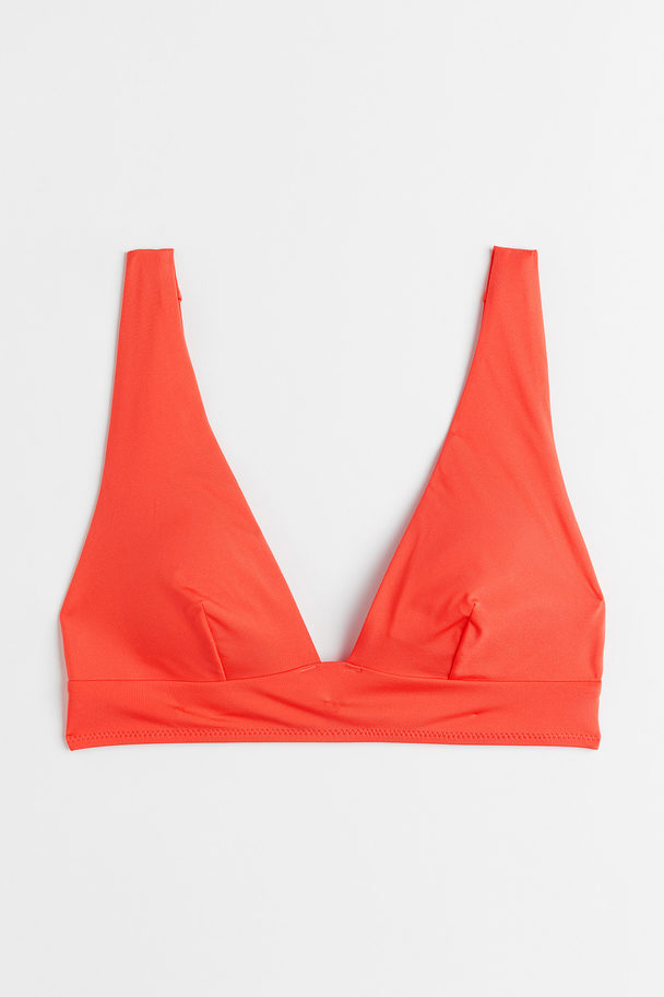 H&M Padded Bikini Top Bright Red