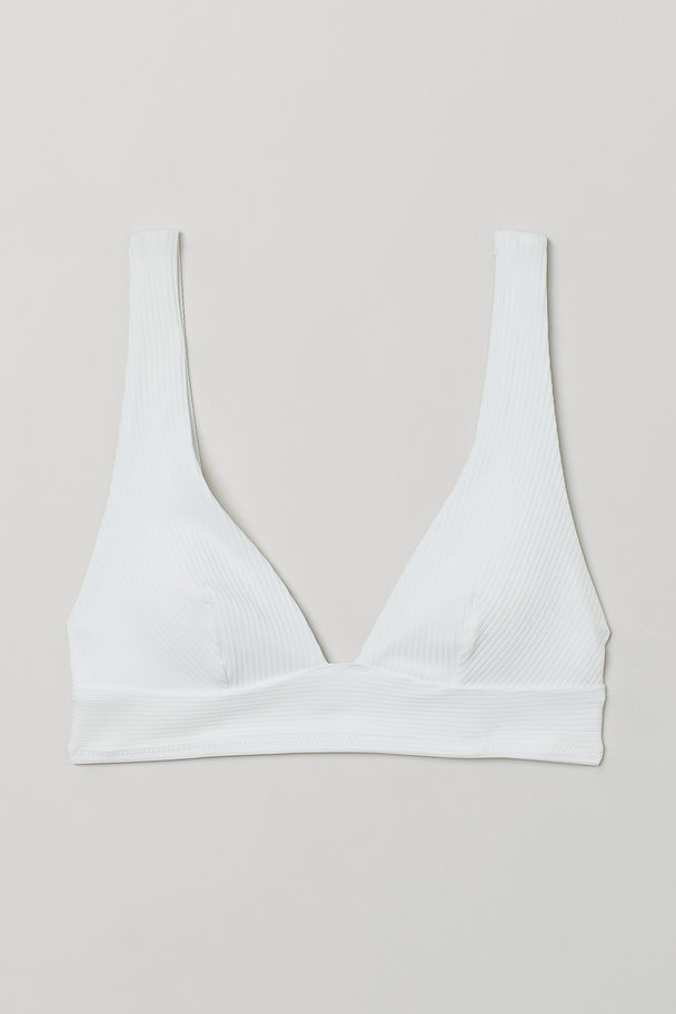 H&M Padded Bikini Top White