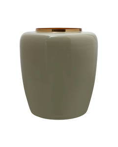 Vase Art Deco 125 mint / gold