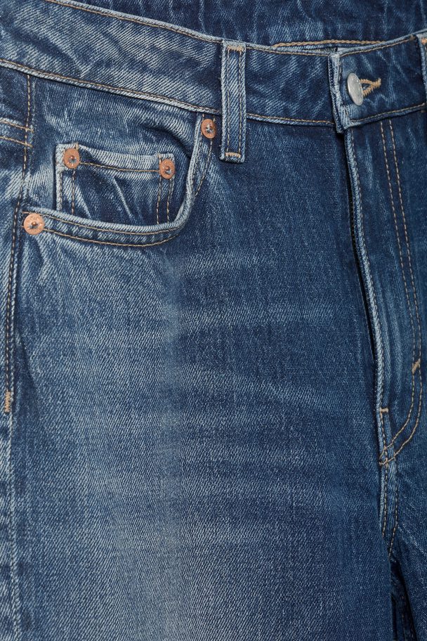 Weekday Glow Højtaljede Jeans Med Svaj Vintageblå
