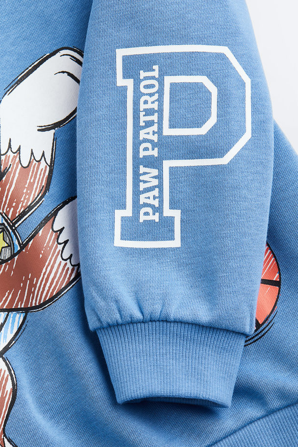 H&M Sweater Met Print Blauw/paw Patrol