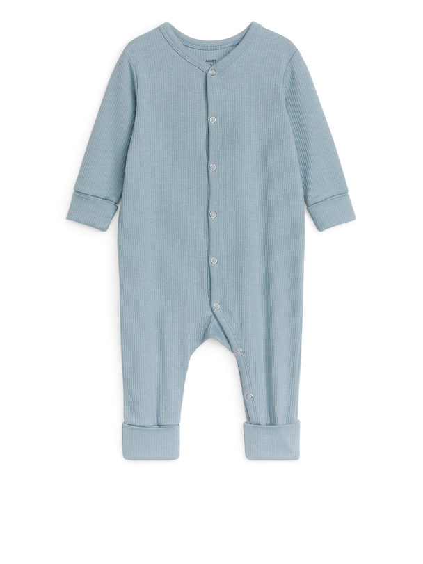 ARKET Pyjama aus Baumwolle/Lyocell Taube
