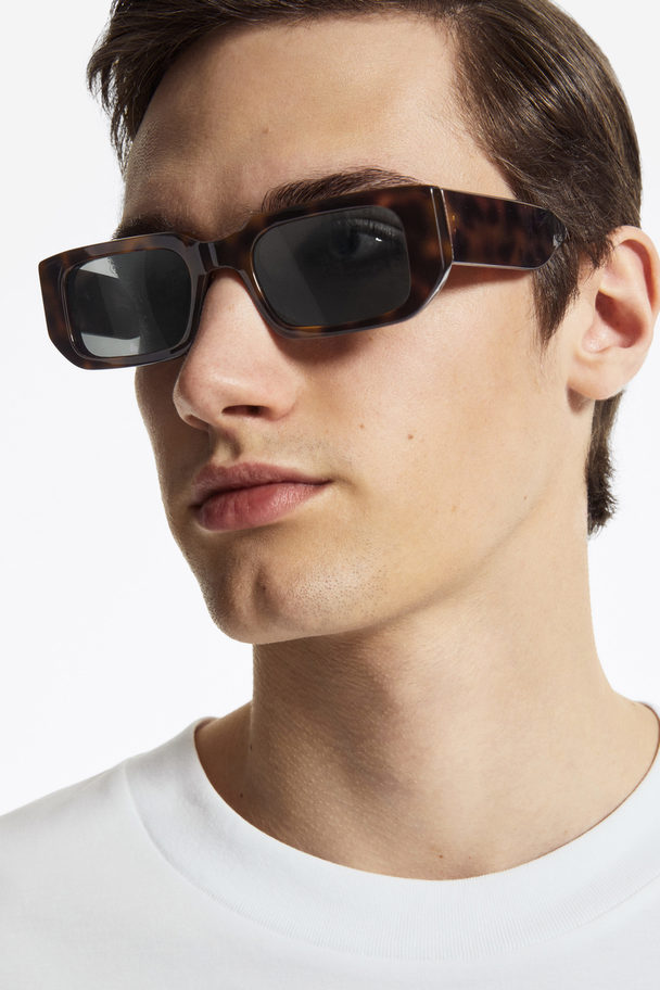 COS Rectangle-frame Sunglasses Tortoiseshell