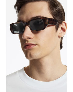 Rectangle-frame Sunglasses Tortoiseshell