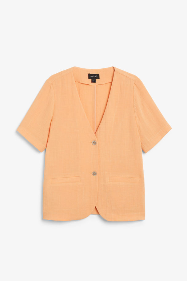 Monki Short-sleeve Blazer Orange