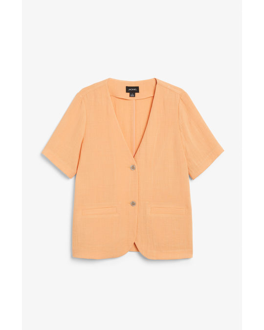 Monki Short-sleeve Blazer Orange