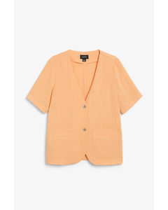 Short-sleeve Blazer Orange