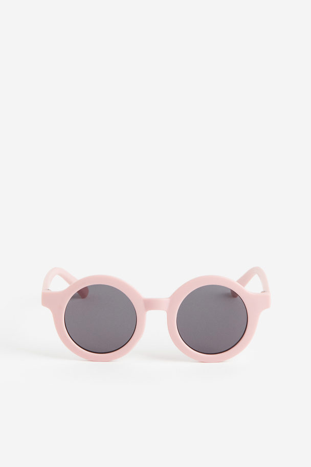 H&M Runde Sonnenbrille Hellrosa