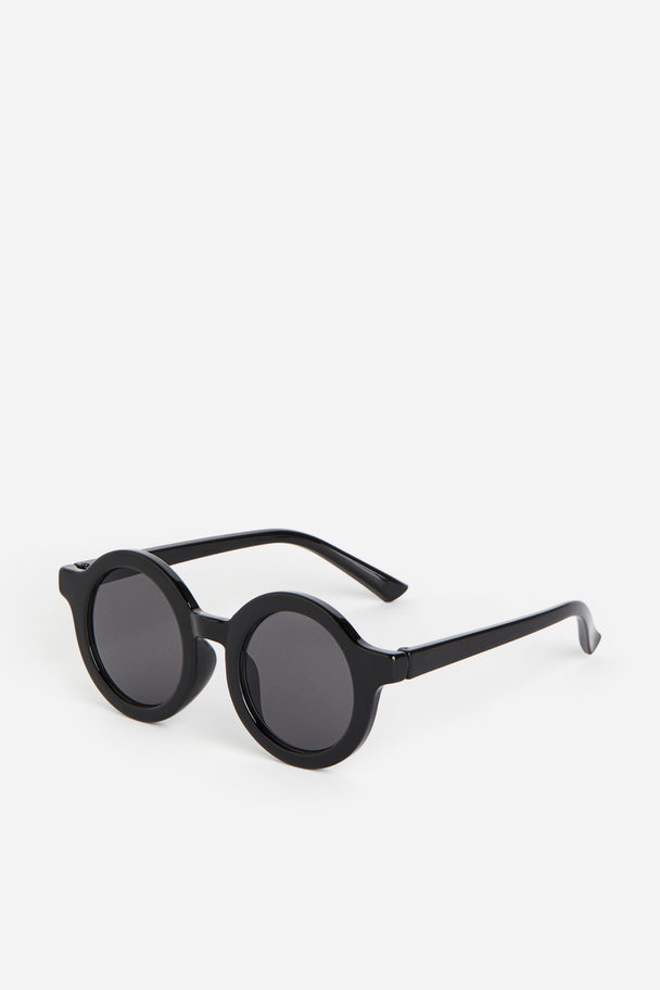 H&M Runde Sonnenbrille Schwarz