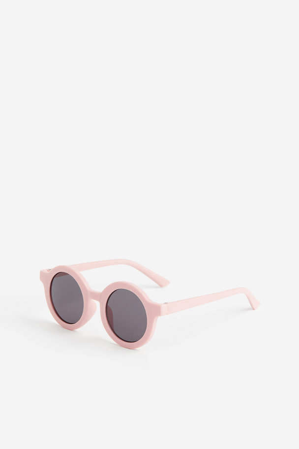 H&M Runde Sonnenbrille Hellrosa