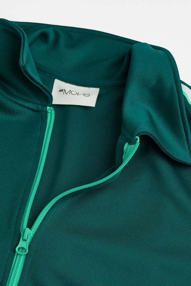 H&M Trainingsjacke aus DryMove™ Dunkelgrün