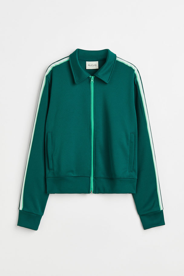 H&M Træningsjakke I Drymove™ Mørkegrøn
