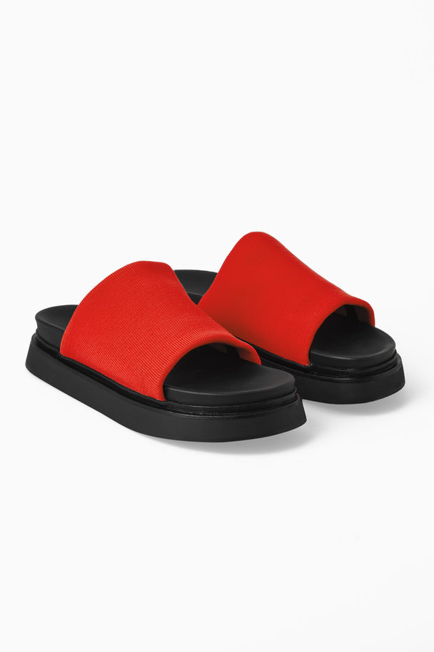 COS Knitted Slides Red
