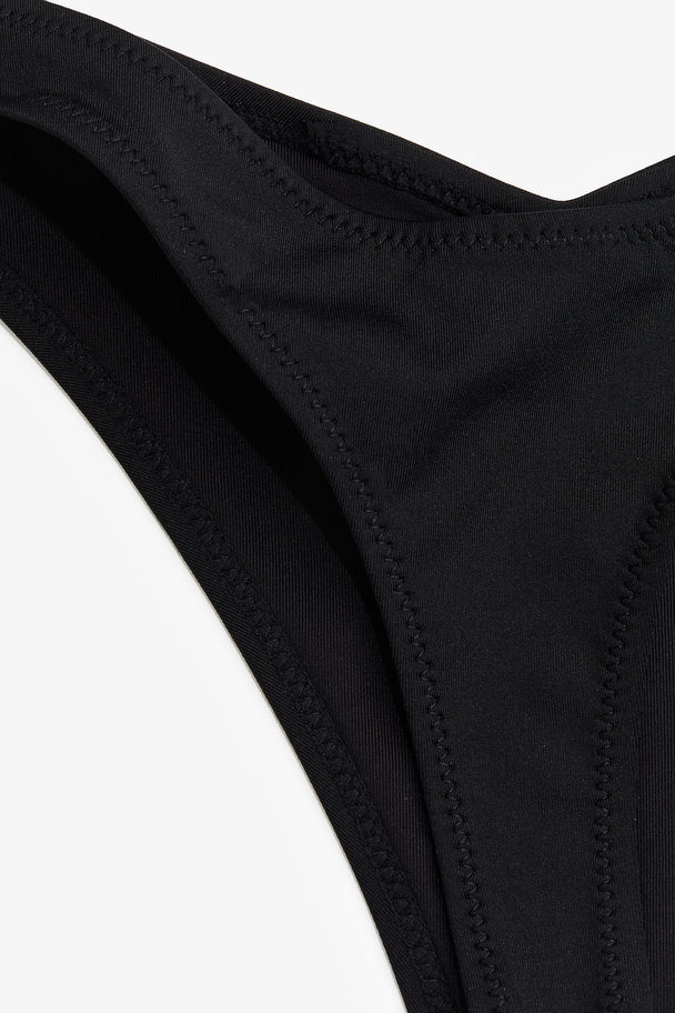 H&M Tanga-Bikinihose Schwarz