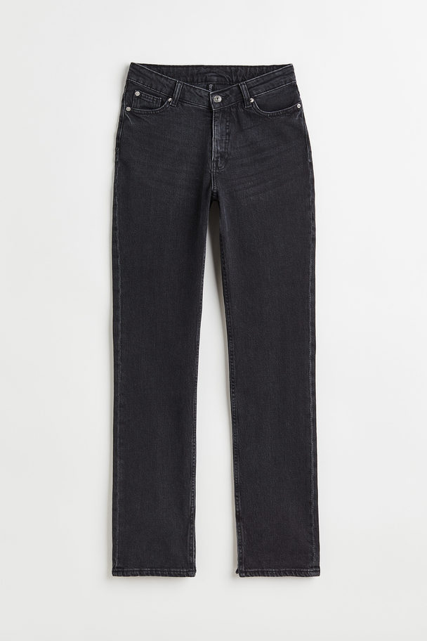 H&M Bootcut High Jeans Zwart