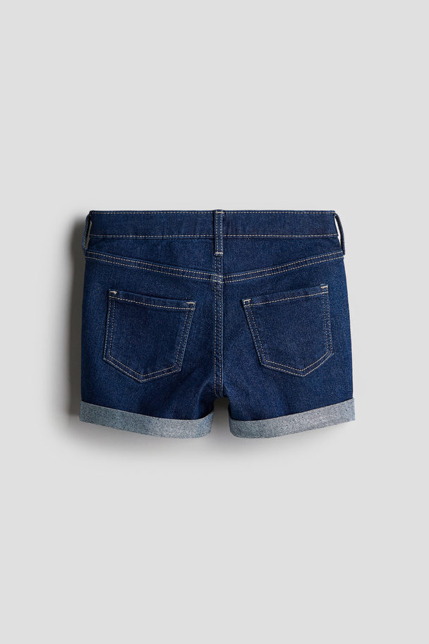 H&M Denim Short - Superstretch Donker Denimblauw