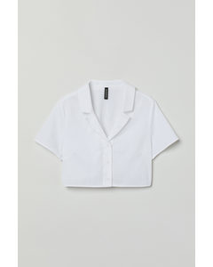 Cropped Shirt White
