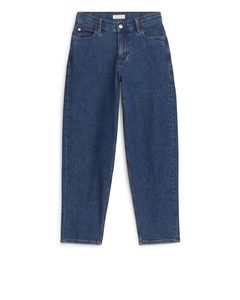 Tapered Stretch Jeans Mid Blue