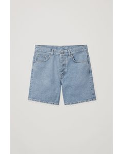 Relaxed-fit Denim Shorts Light Blue