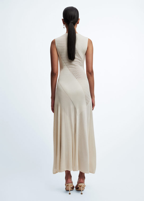 & Other Stories Contrast-panel Maxi Dress White