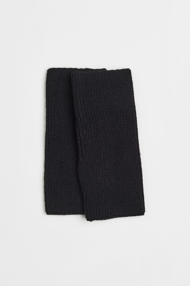 H&M Vingerloze Handschoenen Zwart