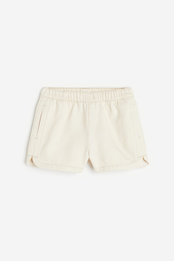 H&M Denim Shorts Natural White
