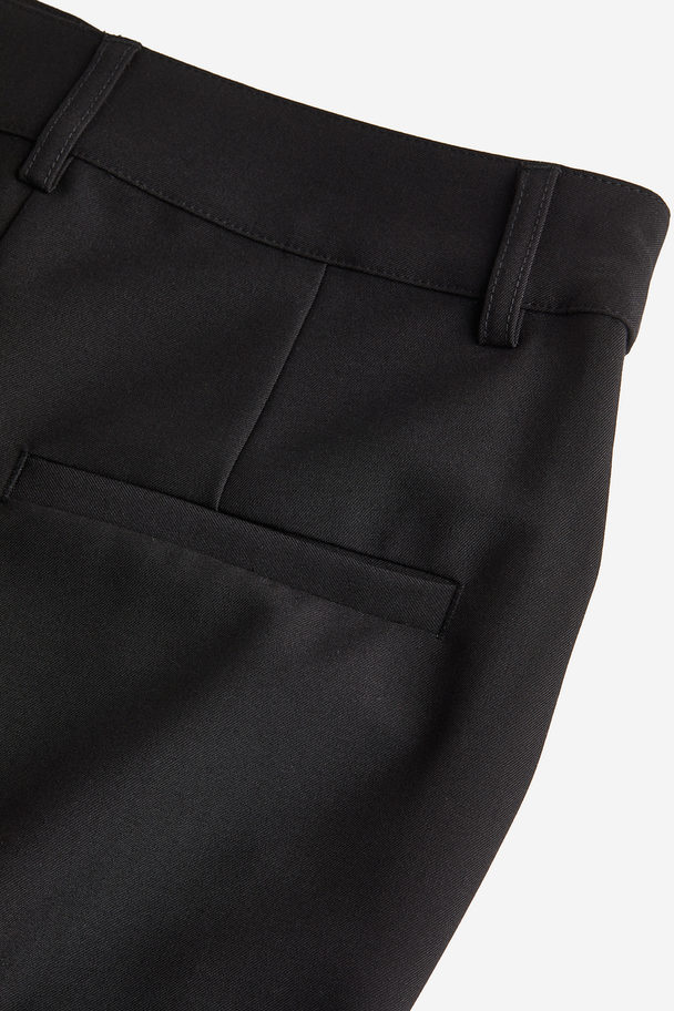 H&M Appliquéd Trousers Black