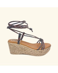 Wedge Sandals Rodas Leather Leather