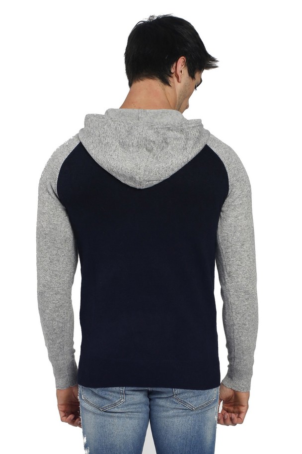 C&Jo Bi-color Hooded Sweater