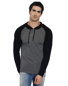 Bi-color Hooded Sweater